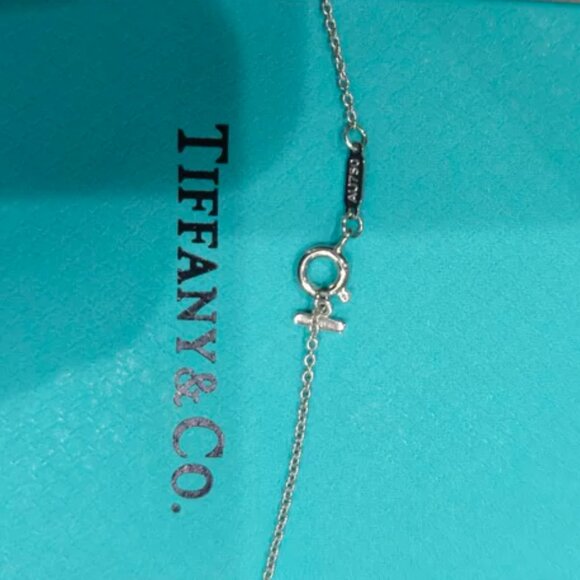 Tiffany T Smile Pendant in White Gold, Small - Picture 3 of 4